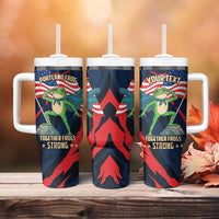 Portland Frog Protest Personalized Tumbler With Handle Frogs Together Strong - Wonder Print Shop