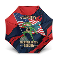 Portland Frog Protest Personalized Umbrella Frogs Together Strong - Wonder Print Shop