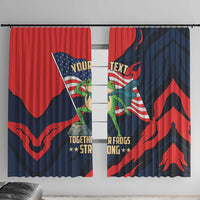 Portland Frog Protest Personalized Window Curtain Frogs Together Strong - Wonder Print Shop
