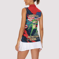 Portland Frog Protest Personalized Women Sleeveless Polo Shirt Frogs Together Strong - Wonder Print Shop