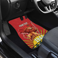 Personalized Morocco Proclamation Day 1944 Car Mats Barbary Lion With Flag - Wonder Print Shop