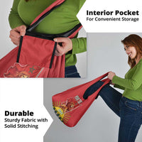 Personalized Morocco Proclamation Day 1944 Grocery Bag Barbary Lion With Flag