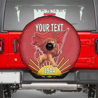 Personalized Morocco Proclamation Day 1944 Spare Tire Cover Barbary Lion With Flag - Wonder Print Shop