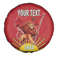 Personalized Morocco Proclamation Day 1944 Spare Tire Cover Barbary Lion With Flag - Wonder Print Shop