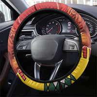 Morocco Proclamation Day 1944 Steering Wheel Cover Barbary Lion With Flag - Wonder Print Shop