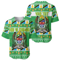 Personalized Tanzania Christmas Baseball Jersey Uhuru na Umoja Heri ya Krismasi - Wonder Print Shop