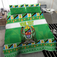 Personalized Tanzania Christmas Bedding Set Uhuru na Umoja Heri ya Krismasi - Wonder Print Shop