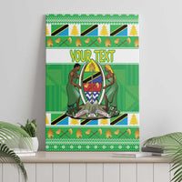 Personalized Tanzania Christmas Canvas Wall Art Uhuru na Umoja Heri ya Krismasi - Wonder Print Shop