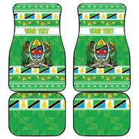 Personalized Tanzania Christmas Car Mats Uhuru na Umoja Heri ya Krismasi - Wonder Print Shop