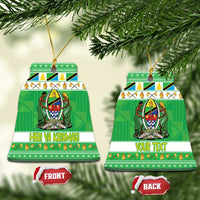 Personalized Tanzania Christmas Ceramic Ornament Uhuru na Umoja Heri ya Krismasi - Wonder Print Shop