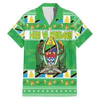 Personalized Tanzania Christmas Family Matching Mermaid Dress and Hawaiian Shirt Uhuru na Umoja Heri ya Krismasi - Wonder Print Shop
