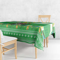 Personalized Tanzania Christmas Tablecloth Uhuru na Umoja Heri ya Krismasi - Wonder Print Shop