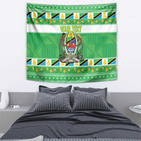 Personalized Tanzania Christmas Tapestry Uhuru na Umoja Heri ya Krismasi - Wonder Print Shop