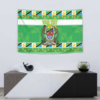 Personalized Tanzania Christmas Tapestry Uhuru na Umoja Heri ya Krismasi - Wonder Print Shop