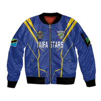 Custom Tanzania Football Sleeve Zip Bomber Jacket Taifa Stars Sporty Style - Wonder Print Shop