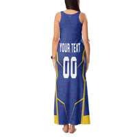 Custom Tanzania Football Tank Maxi Dress Taifa Stars Sporty Style - Wonder Print Shop
