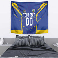 Custom Tanzania Football Tapestry Taifa Stars Sporty Style - Wonder Print Shop