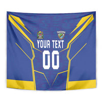 Custom Tanzania Football Tapestry Taifa Stars Sporty Style - Wonder Print Shop