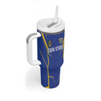 Custom Tanzania Football Tumbler With Handle Taifa Stars Sporty Style - Wonder Print Shop