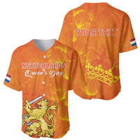 Personalized Netherlands Queen's Day Baseball Jersey Koninginnedag Royal Crown