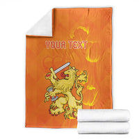Personalized Netherlands Queen's Day Blanket Koninginnedag Royal Crown
