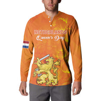 Personalized Netherlands Queen's Day Button Sweatshirt Koninginnedag Royal Crown