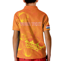 Personalized Netherlands Queen's Day Kid Polo Shirt Koninginnedag Royal Crown