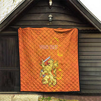 Personalized Netherlands Queen's Day Quilt Koninginnedag Royal Crown