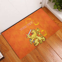 Personalized Netherlands Queen's Day Rubber Doormat Koninginnedag Royal Crown