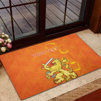 Personalized Netherlands Queen's Day Rubber Doormat Koninginnedag Royal Crown