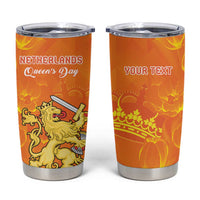 Personalized Netherlands Queen's Day Tumbler Cup Koninginnedag Royal Crown