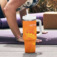 Personalized Netherlands Queen's Day Tumbler With Handle Koninginnedag Royal Crown