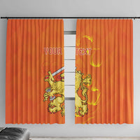 Personalized Netherlands Queen's Day Window Curtain Koninginnedag Royal Crown