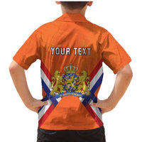 Personalized Netherlands King's Day Family Matching Mermaid Dress and Hawaiian Shirt Koningsdag Lion King With Crown