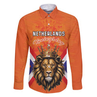 Personalized Netherlands King's Day Family Matching Off Shoulder Maxi Dress and Hawaiian Shirt Koningsdag Lion King With Crown