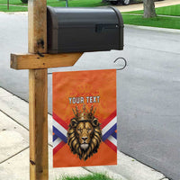 Personalized Netherlands King's Day Garden Flag Koningsdag Lion King With Crown