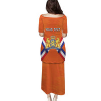 Personalized Netherlands King's Day Puletasi Koningsdag Lion King With Crown