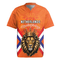 Personalized Netherlands King's Day Rugby Jersey Koningsdag Lion King With Crown