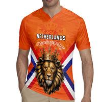 Personalized Netherlands King's Day Rugby Jersey Koningsdag Lion King With Crown