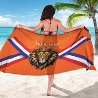 Personalized Netherlands King's Day Sarong Koningsdag Lion King With Crown