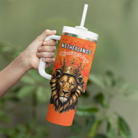 Personalized Netherlands King's Day Tumbler With Handle Koningsdag Lion King With Crown