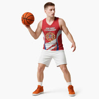 Poland-Lithuania Personalized Basketball Jersey Heraldic Eagle and Vytis Historical