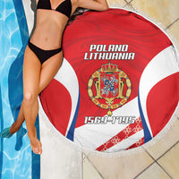 Poland-Lithuania Beach Blanket Heraldic Eagle and Vytis Historical