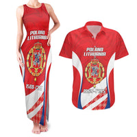 Poland-Lithuania Personalized Couples Matching Tank Maxi Dress and Hawaiian Shirt Heraldic Eagle and Vytis Historical