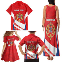 Poland-Lithuania Personalized Family Matching Tank Maxi Dress and Hawaiian Shirt Heraldic Eagle and Vytis Historical