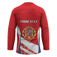 Poland-Lithuania Personalized Hockey Jersey Heraldic Eagle and Vytis Historical