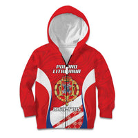 Poland-Lithuania Personalized Kid Hoodie Heraldic Eagle and Vytis Historical