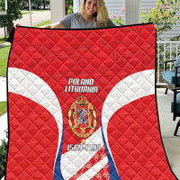 Poland-Lithuania Quilt Heraldic Eagle and Vytis Historical