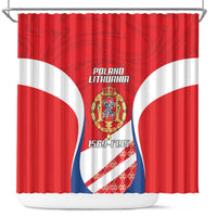 Poland-Lithuania Shower Curtain Heraldic Eagle and Vytis Historical