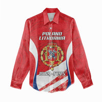 Poland-Lithuania Personalized Women Casual Shirt Heraldic Eagle and Vytis Historical